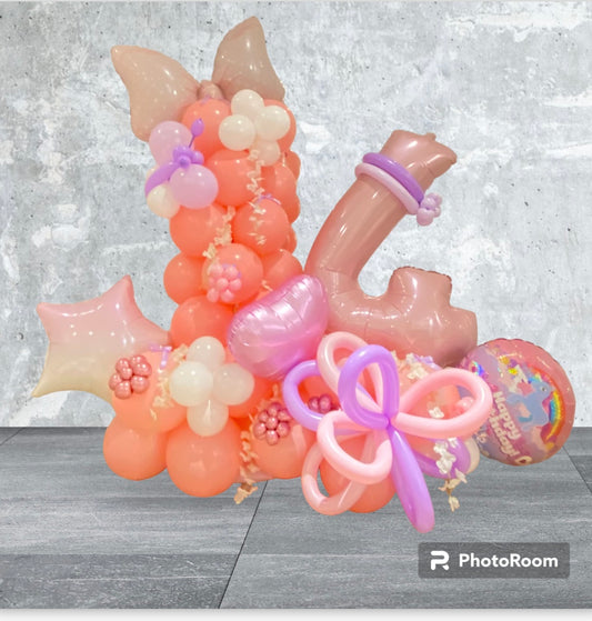 Whimsical Unicorn-Themed Balloon Display