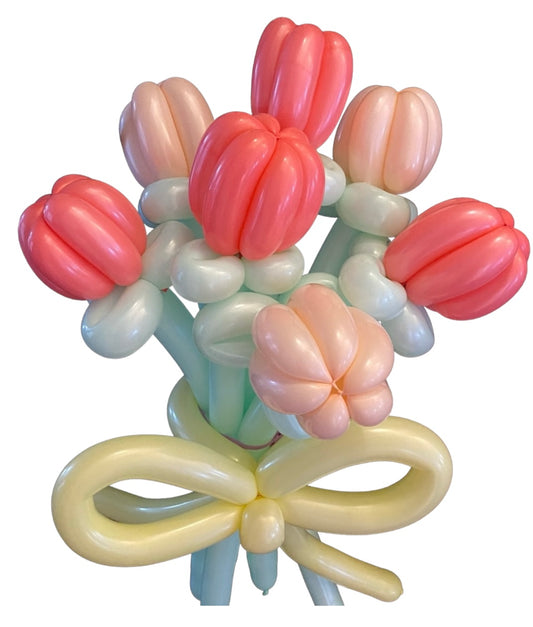 Soft Pastel Tulip Balloon Bouquet