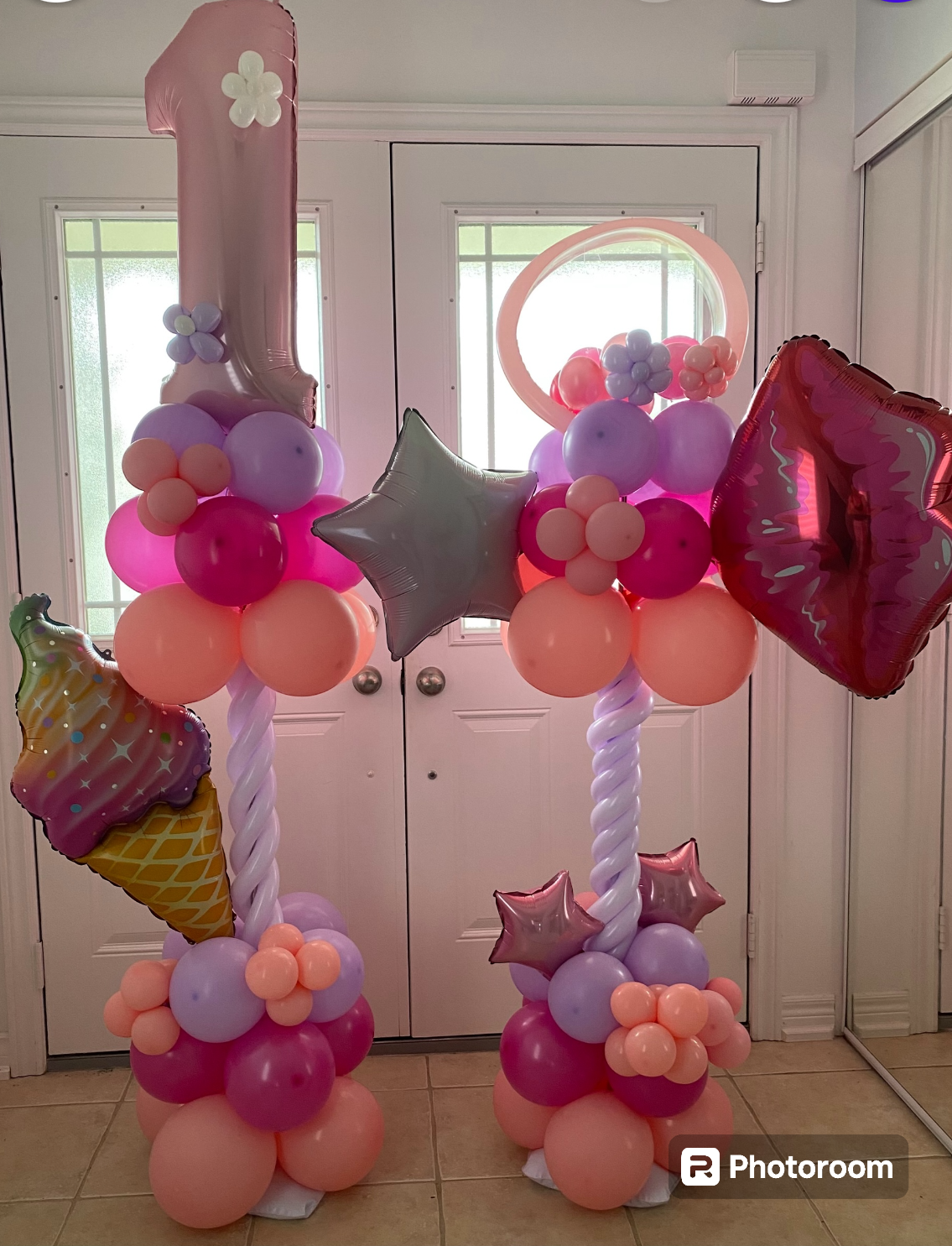 Candy-Themed Balloon Towers – Sweet Celebration Set