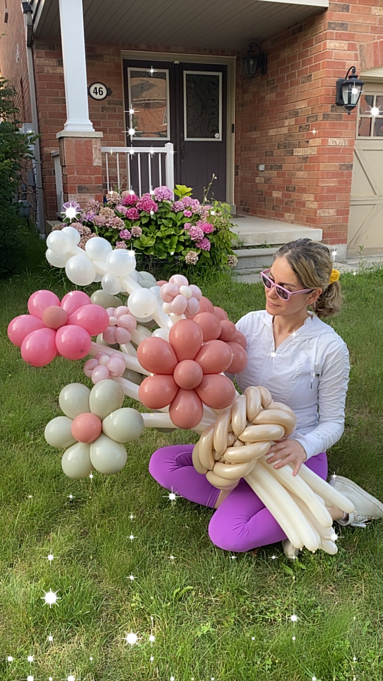 Rustic Balloon Flower Bouquet with Earthy Tones