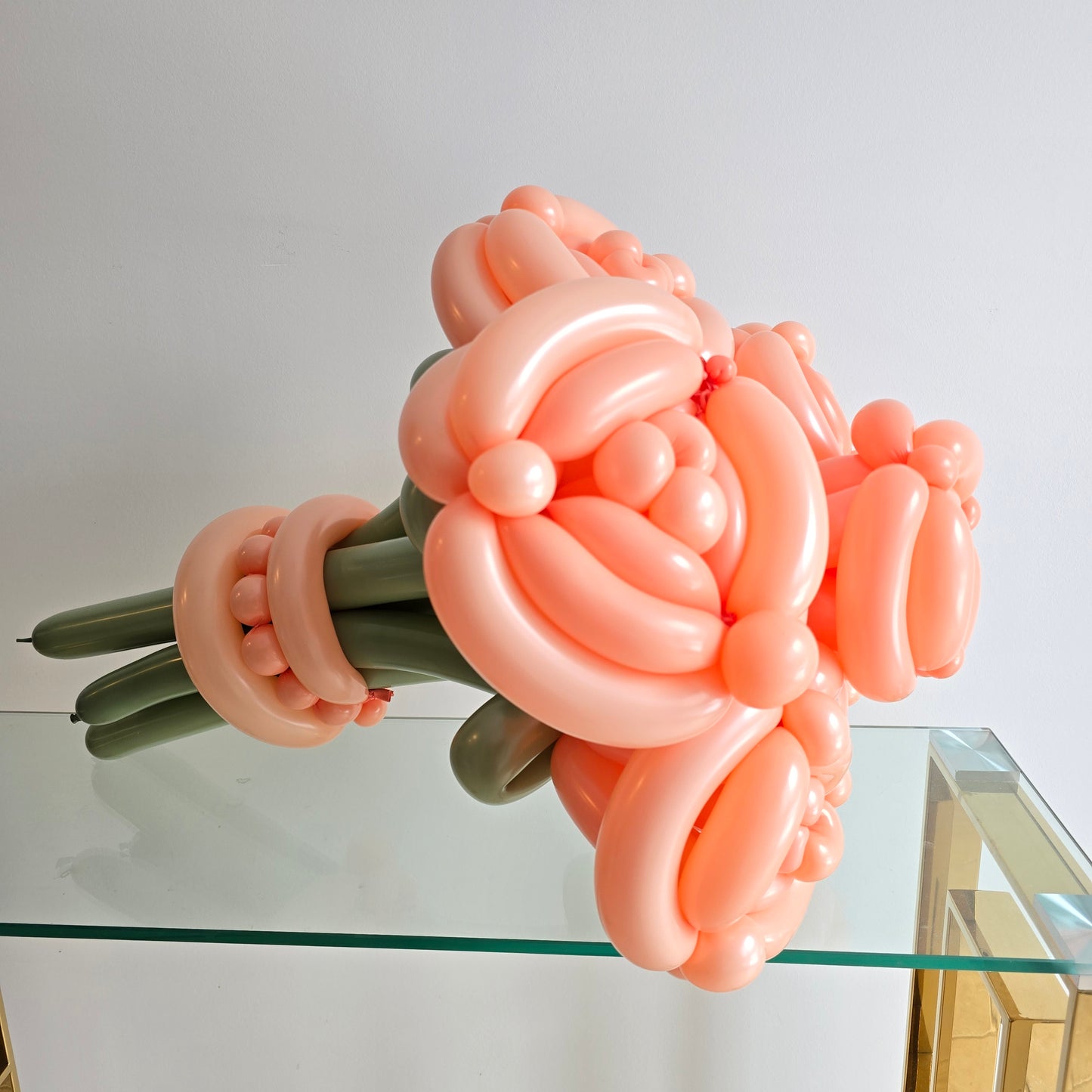 Peach Pink Flower Bouquet | Custom Balloon Roses | Unique Balloon Gift | Anniversary Gift | Free Local Delivery