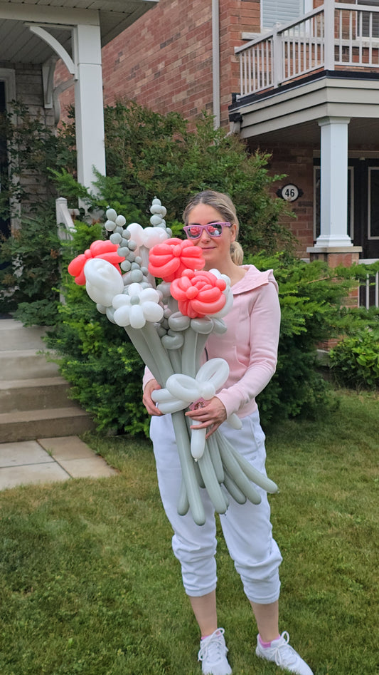 🌸 Blush Bloom Balloon Bouquet