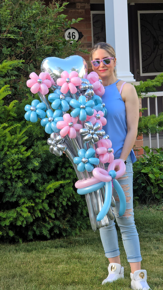 He or She? Balloon Flower Bouquet