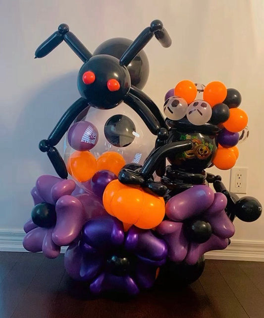 Bewitching Spider and Cauldron Halloween Balloon Display