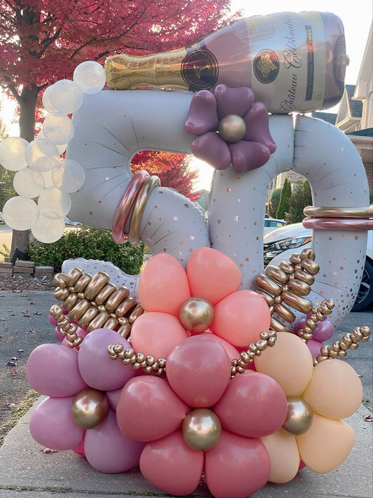 Luxe Champagne Balloon Display