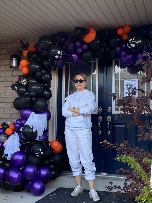 Spooky Halloween Spider Archway Balloon Decoration