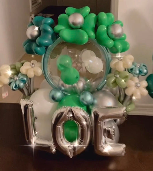TD Bank League of Excellence Floral Balloon Centerpiece