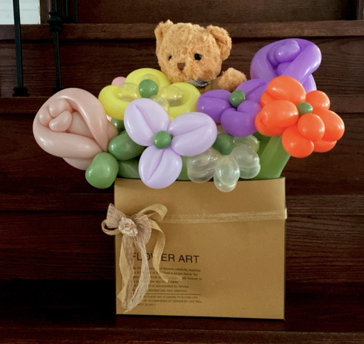 Birthday Gift Box with Teddy Bear