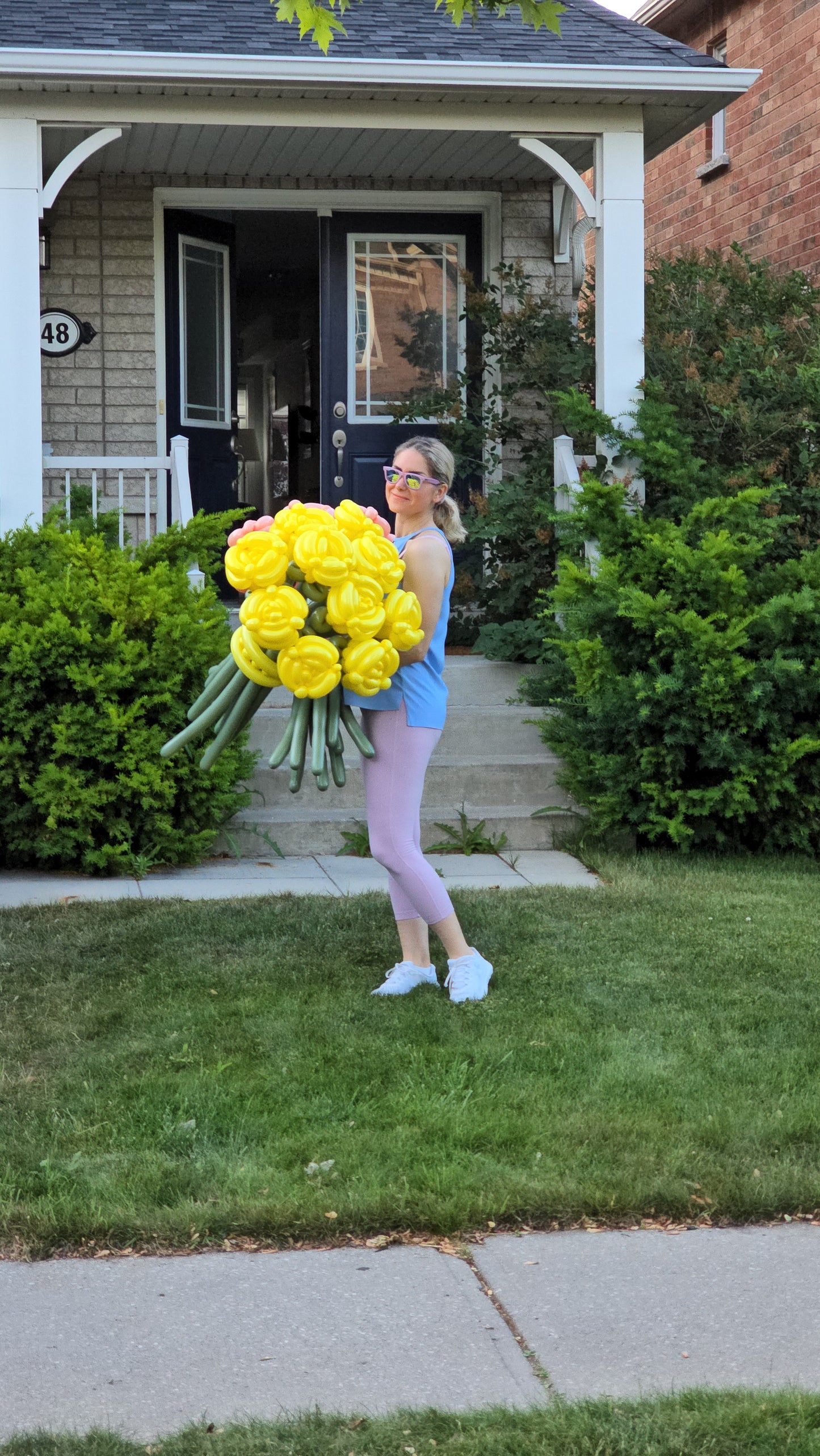 🌼 Sunshine & Peach Dreams Balloon Bouquets